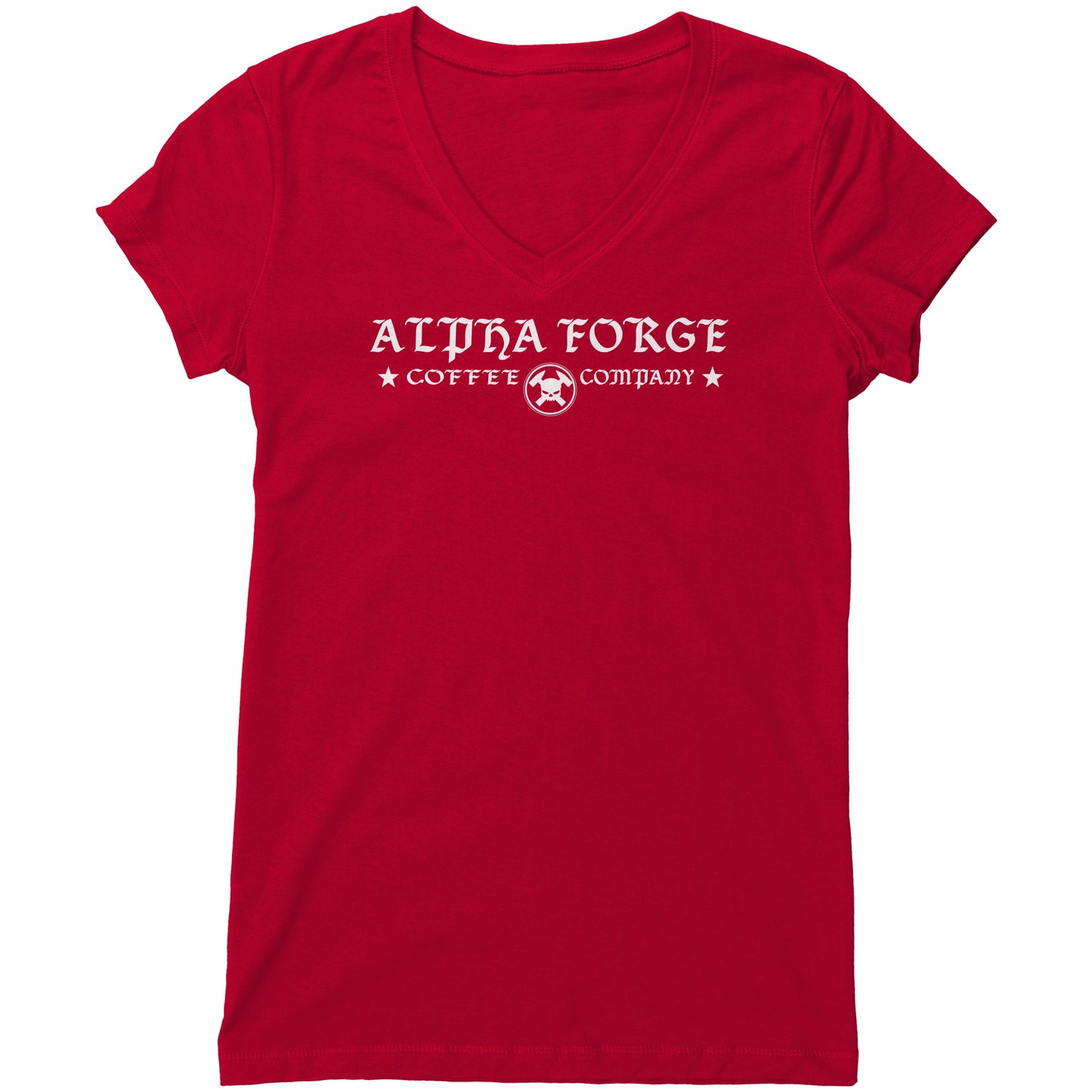 Alpha Forge Coffee Co. Women's V-Neck Tee